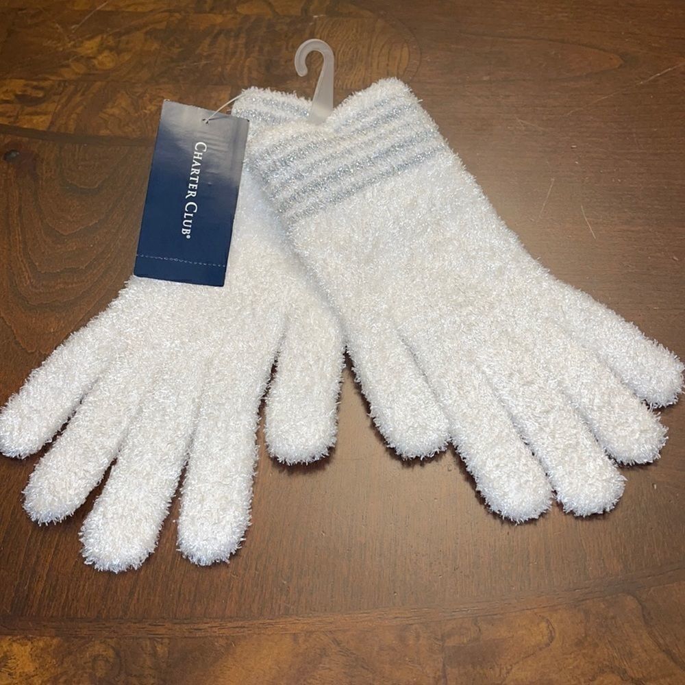 NWT Charter Club Ivory one size gloves